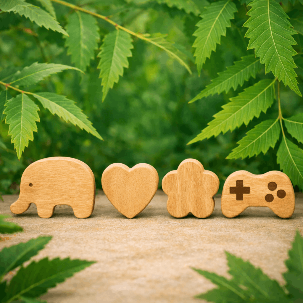 Organic Neem Wood Baby Teether – Natural & Chemical-Free